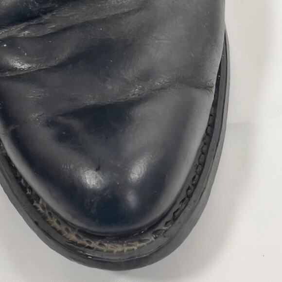 Vulcan Men's Size 9D Black Leather Western Boots Oil Resistant - Picture 7 of 16